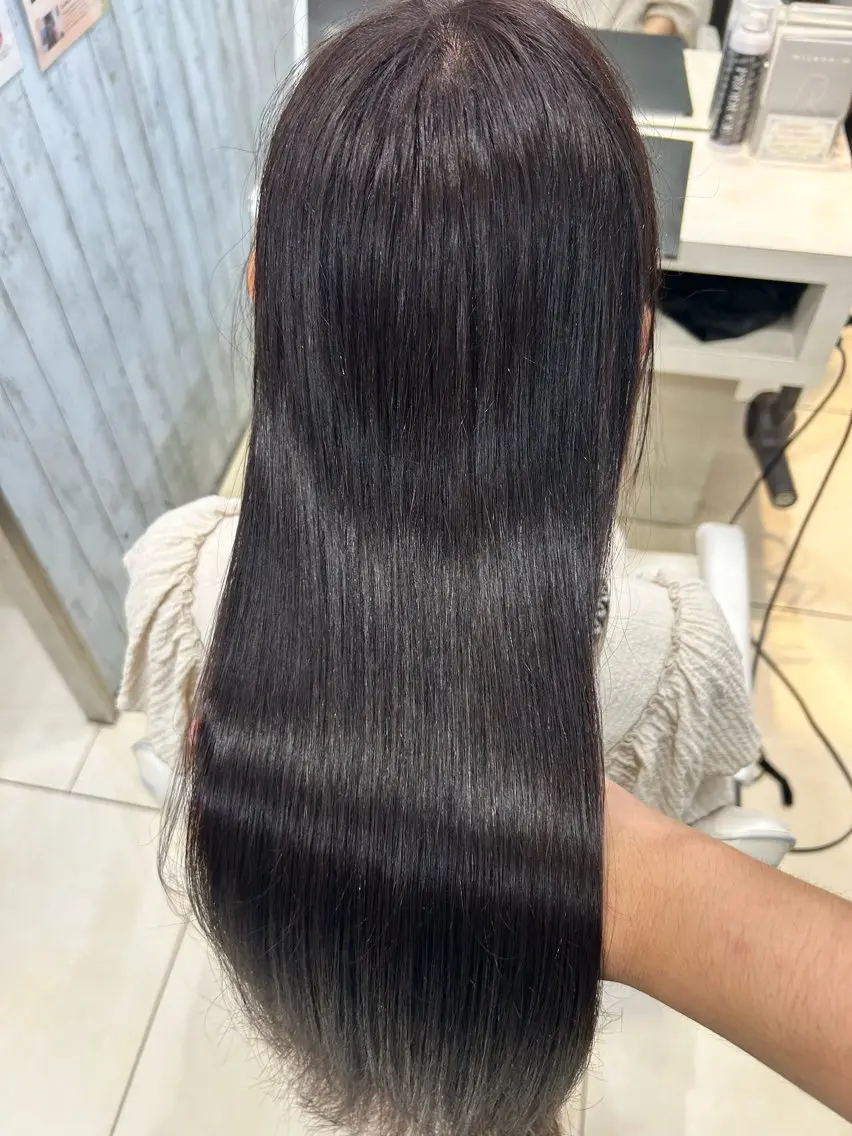 ロング カット ヘアカラー トリートメント 【髪質改善カラー】 瀧田嵐士🇰🇷のヘアスタイル