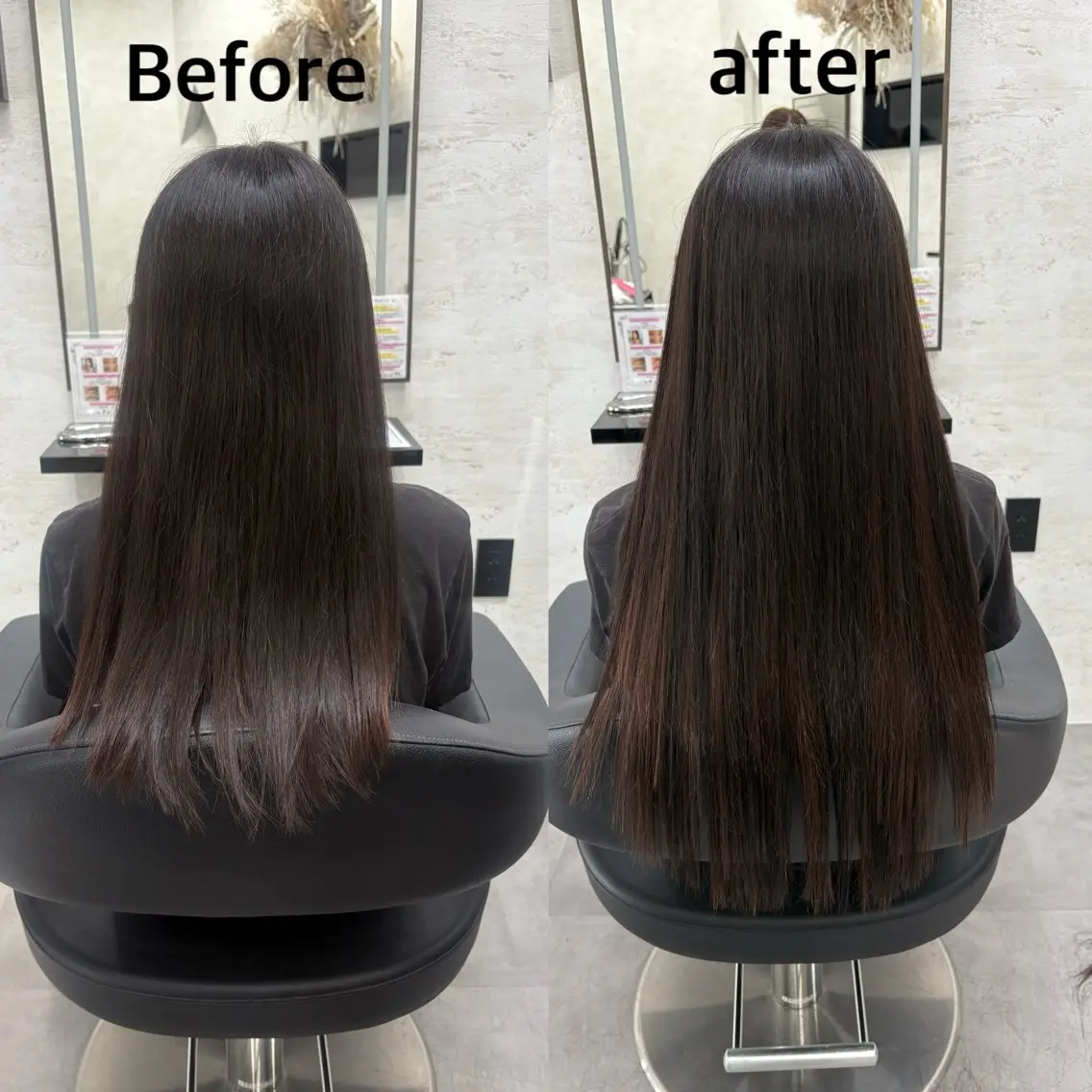 ロング シールエクステ エクステ エクステ 天神最安値エクステ カラーレイヤーカットのヘアスタイル