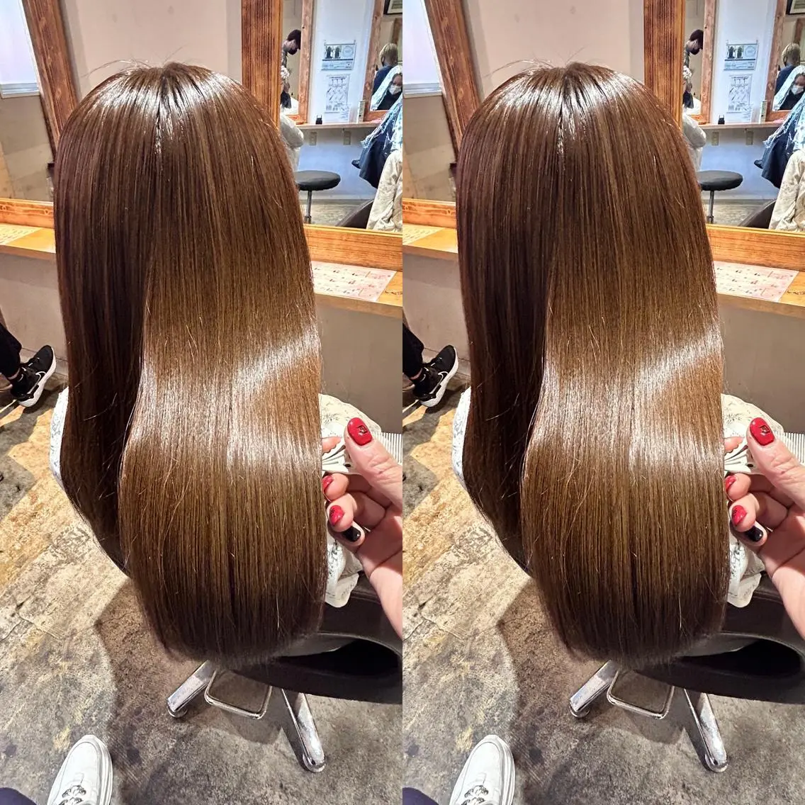ロング カラー ベージュカラー 髪質改善 ヘアカラー トリートメント 店長✨髪質改善✖️ 透明感カラー／純大のヘアスタイル