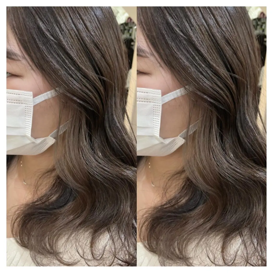 ロング カット ヘアカラー トリートメント 村山 茉衣のヘアスタイル