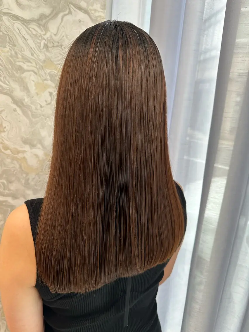 ロング パーマ くせ毛 縮毛矯正 CoReまぁくん 癖毛お悩み専門のヘアスタイル
