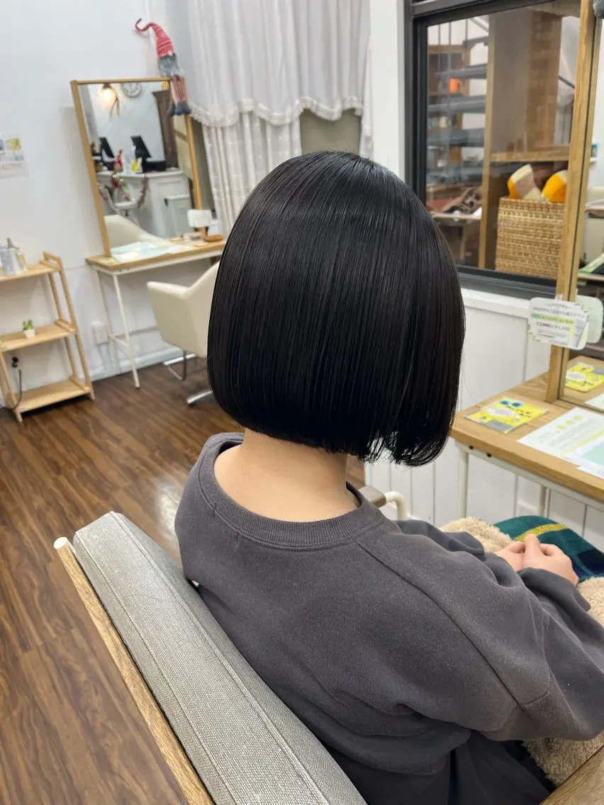 ミディアム パーマ カット 縮毛矯正 YUIMARL 倉敷店🌸SAEのヘアスタイル