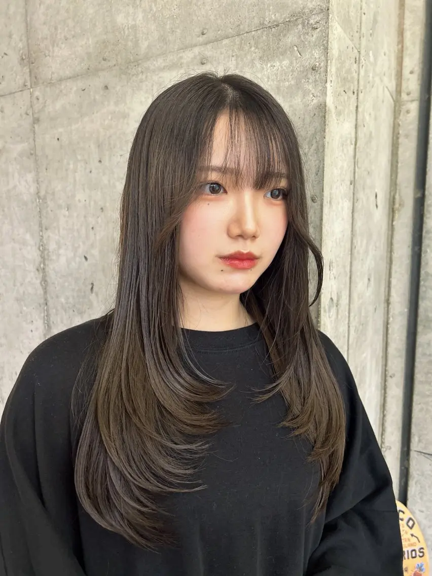 ロング カラー カット ヘアカラー トリートメント 🎨デザイン🥇 美髪・艶髪 日暮千敬のヘアスタイル