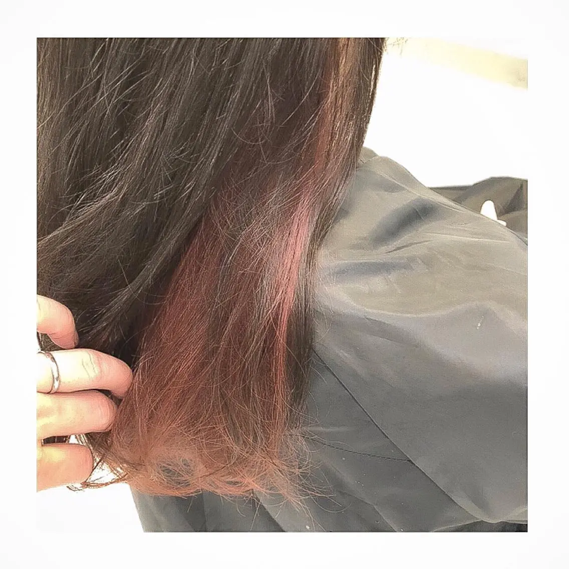 ミディアム カラー ブリーチ ピンクカラー バイオレットカラー レイヤーボブ/ボブ 仲川和人のヘアスタイル