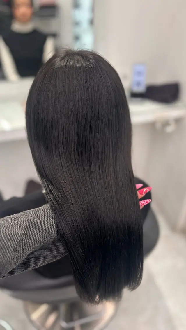 カラー ヘアカラー トリートメント ヘッドスパ 韓国風大人キレイめ ヘア/HIMENAのヘアスタイル
