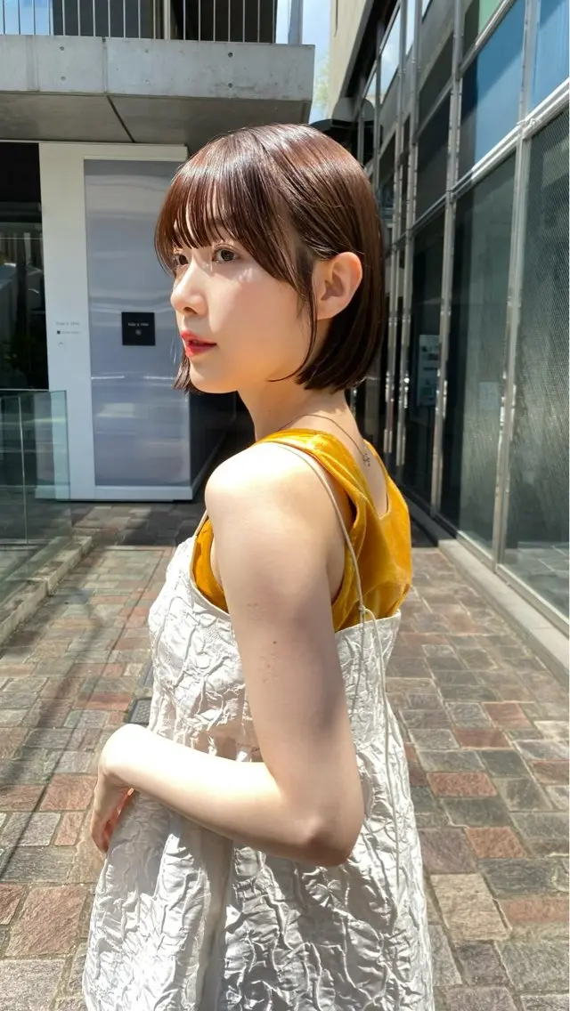 ショート トリートメント ヘッドスパ カラー/髪質改善トリ ートメント moneのヘアスタイル
