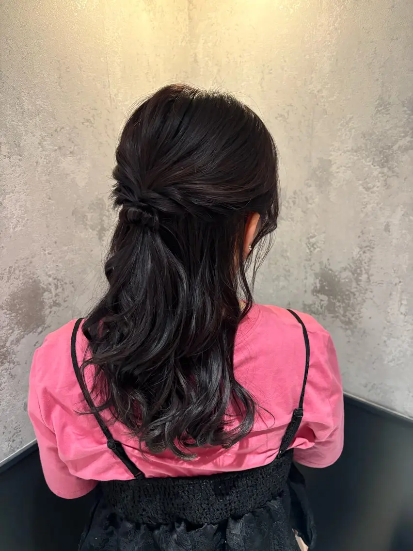 結婚式やイベントにヘアアレンジメニュー🌼平日限定【土日祝8時半~12時半のみ🉑】の写真