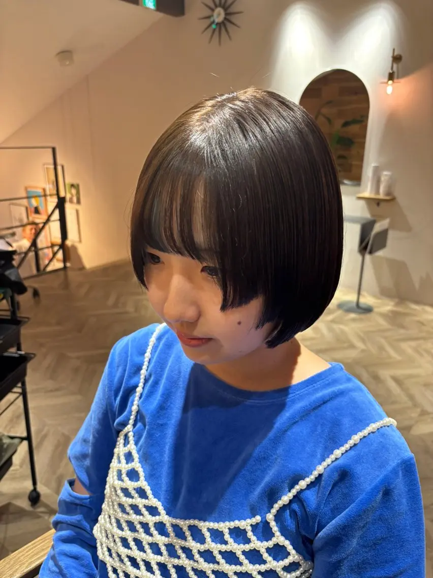 ショート ボブ デザインカット 顔周りカット カット ヘアカラー 咲月/似合わせカット /ボブ/ショートのヘアスタイル