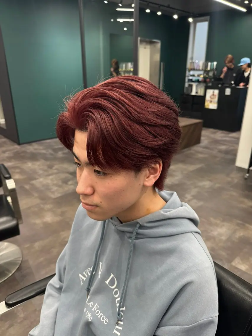 ミディアム カラー メンズ 🐠メンズ特化🐠 井上風冴のヘアスタイル
