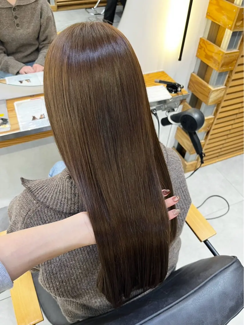 ロング カラー ヘアカラー まほ/ 透明感カラーのヘアスタイル