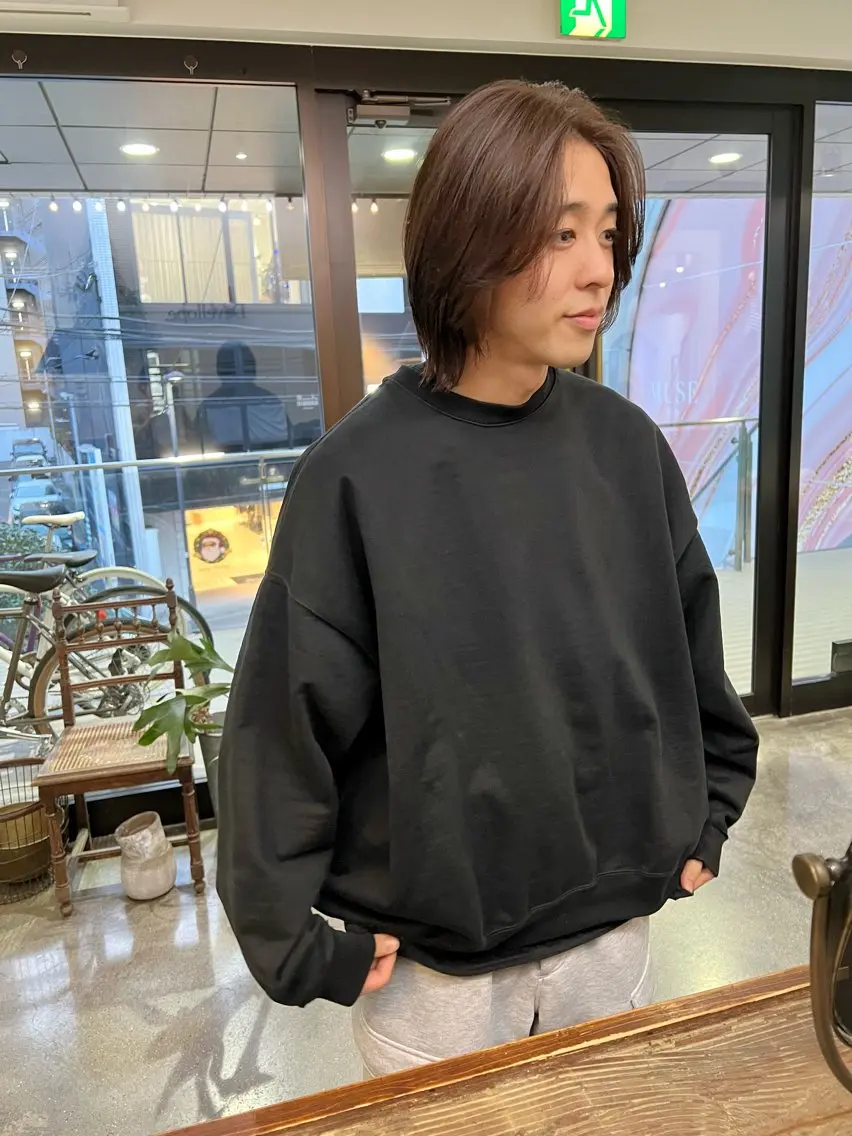 カラー メンズ ベージュカラー ブラウンカラー ブラウンベージュ ボブ カット ヘアカラー 千葉 郁也のヘアスタイル