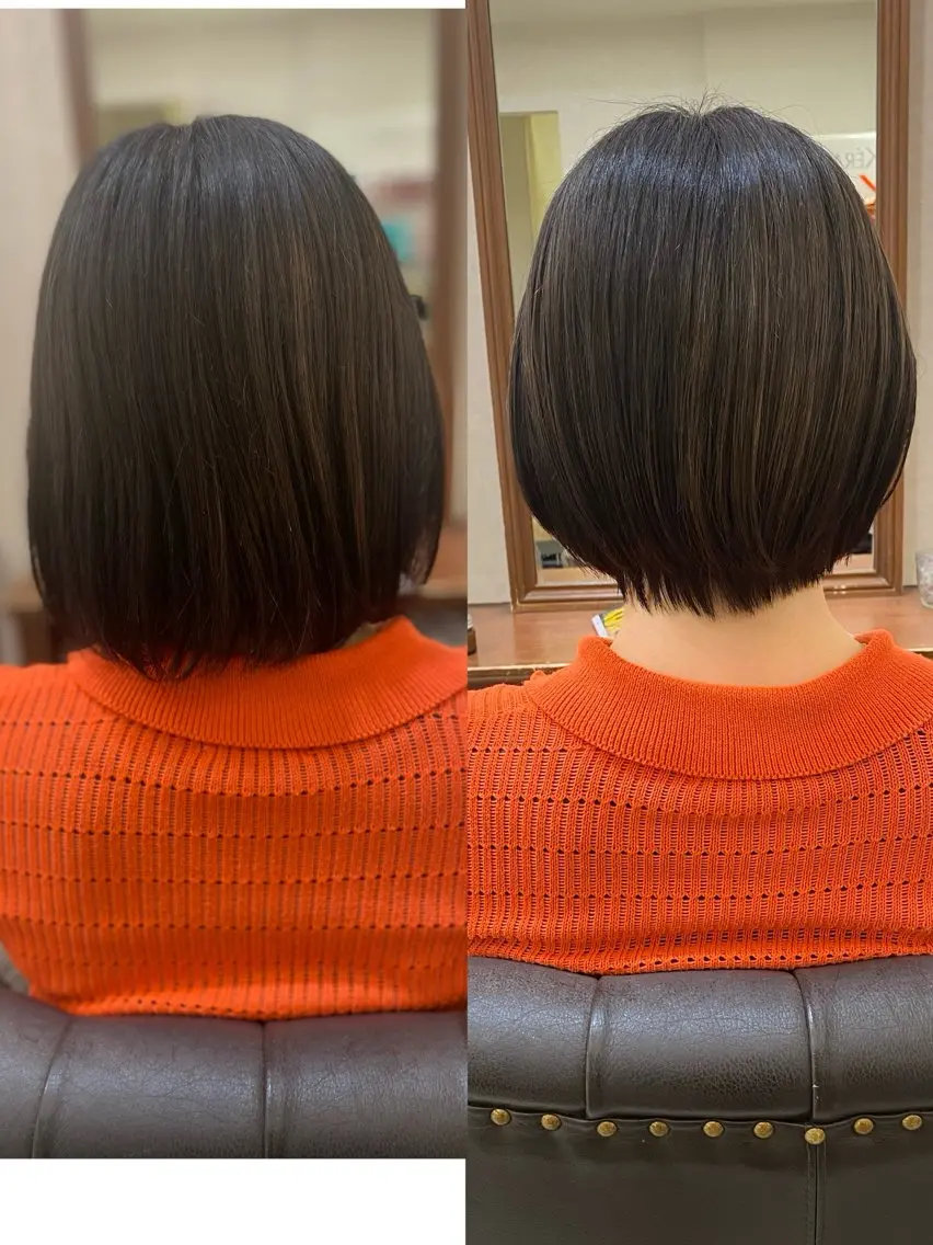 ショート 【ショート/ボブ 丸みショート】深萱のヘアスタイル