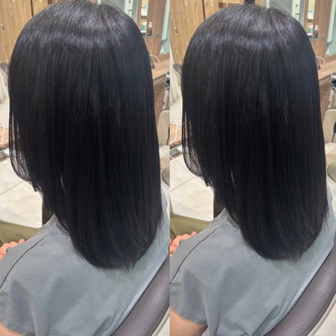 セミロング ヘアカラー トリートメント ☁🫧縮毛矯正 /沖春奈🪽🫧のヘアスタイル