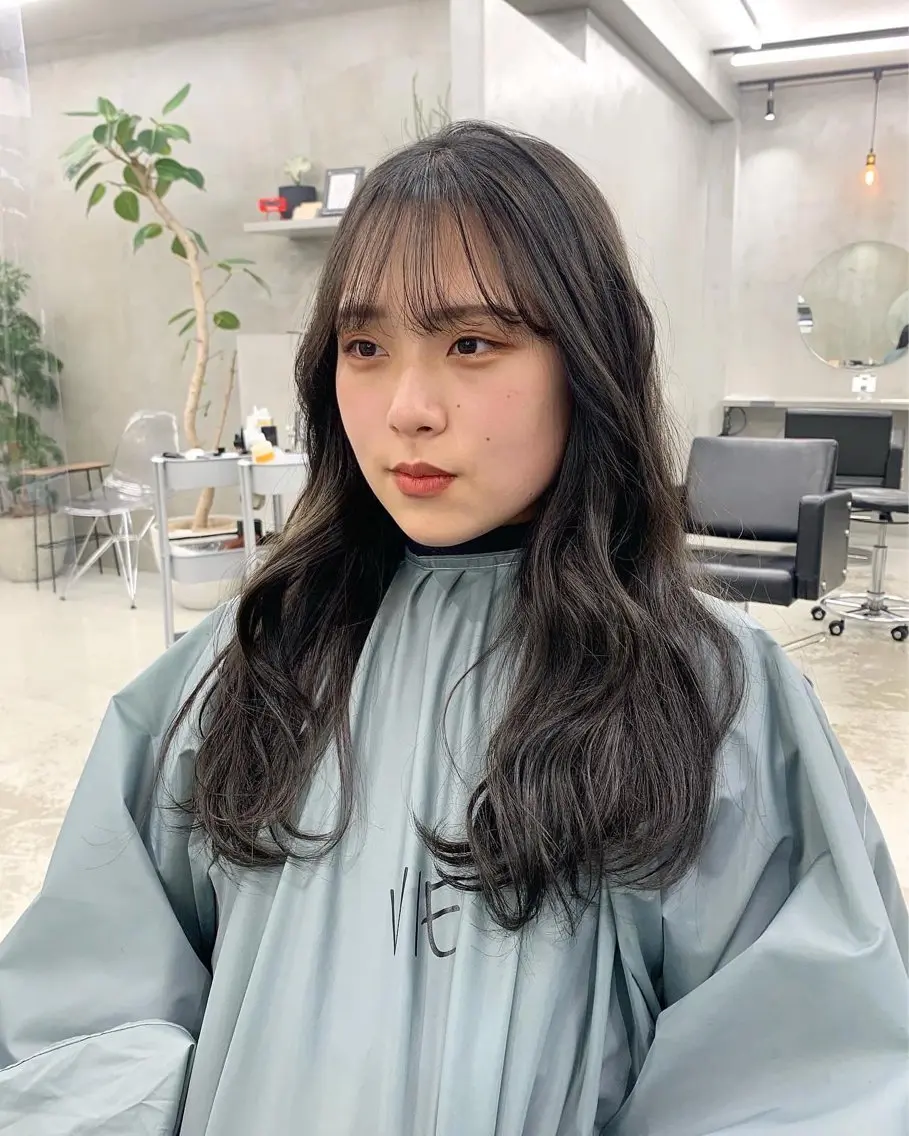 ロング カラー 透明感カラー 韓国ヘア 🎀華澄のヘアスタイル