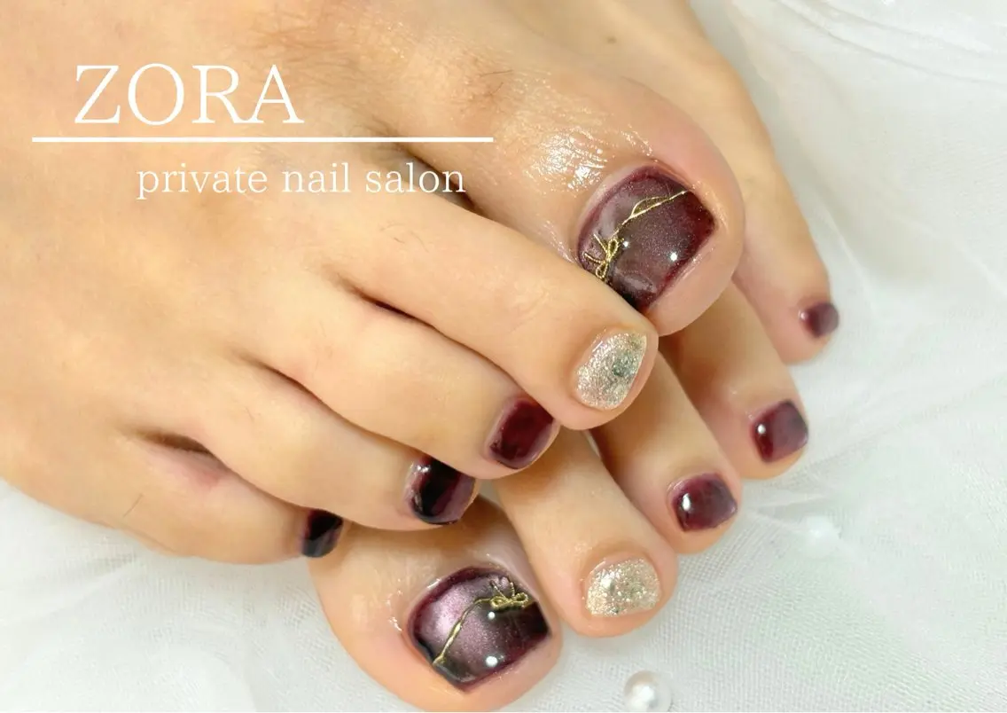 ネイル フットネイル ZORA yuのネイルデザイン
