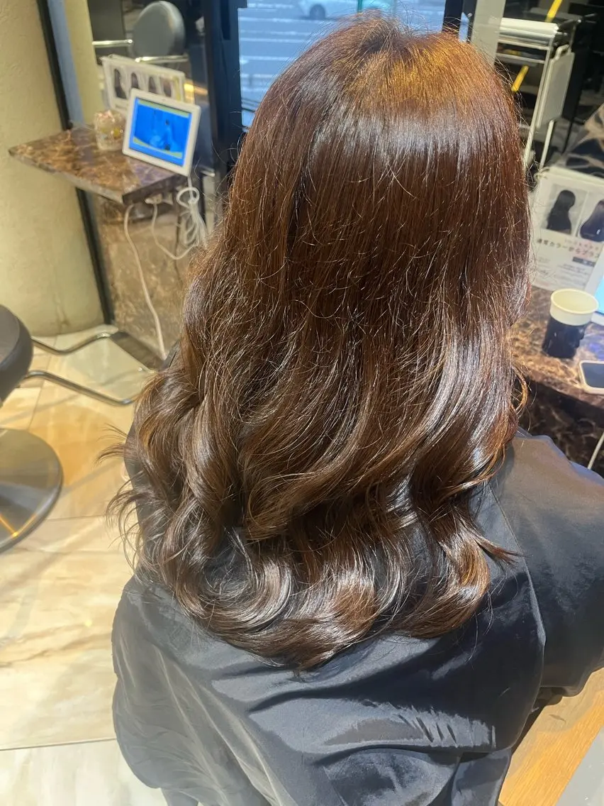 セミロング ヘアカラー 梅田美容師/ SAEKAのヘアスタイル