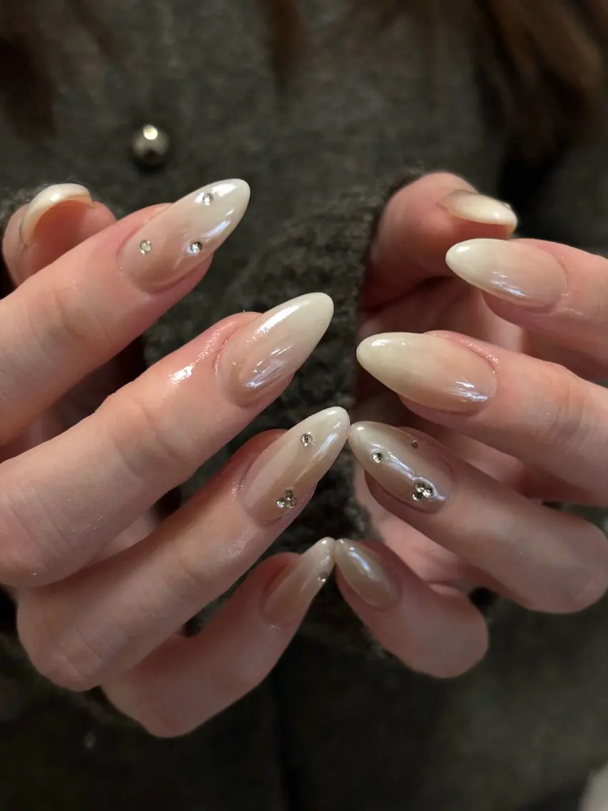 ネイル アートネイル オーロラネイル 持ち込み rena nailのネイルデザイン