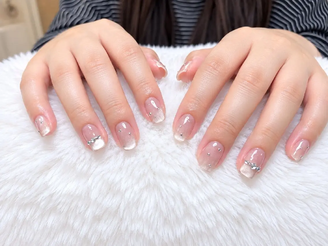ネイル ジェルネイル キラキラネイル 韓国ネイル ラメ(グリッター) オフィスネイル ハンドネイル 高山ルコ(NAIL) 店長のネイルデザイン