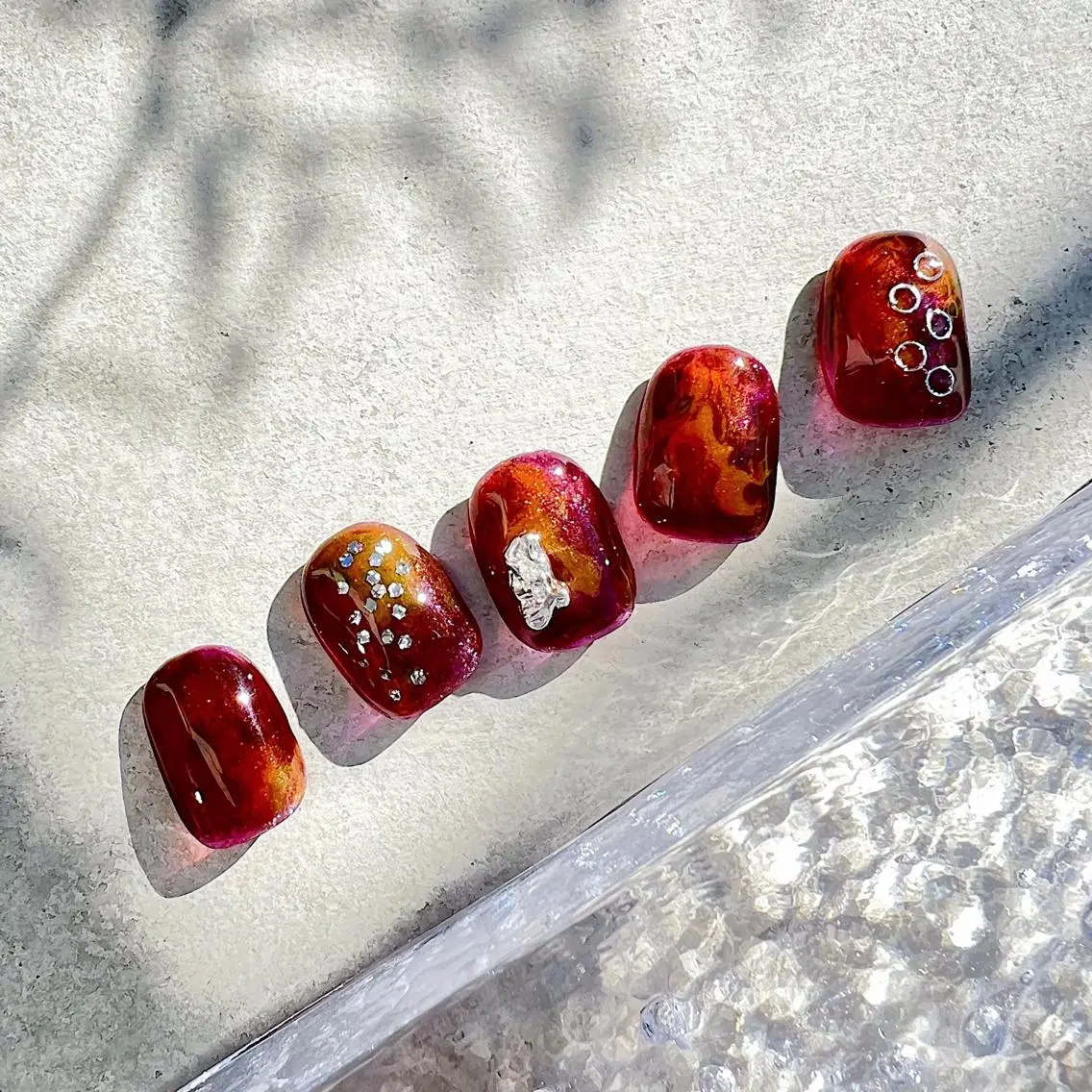 ネイル ニュアンスネイル ショートネイル gemickle nailのネイルデザイン