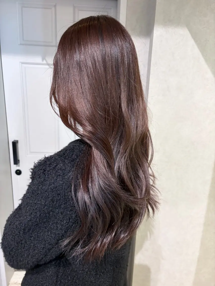 ロング カラー カット ヘアカラー トリートメント ナチュラル透明感🌱 小山美樹子のヘアスタイル