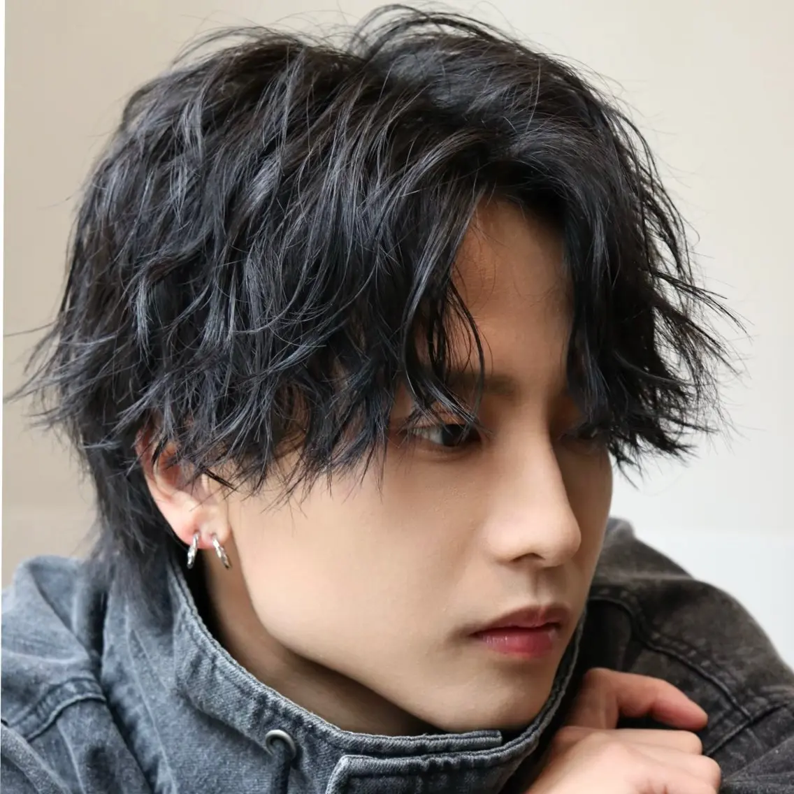 パーマ スパイラルパーマ カット パーマ 【公式】メンズサロン LUCEY福岡大名のヘアスタイル