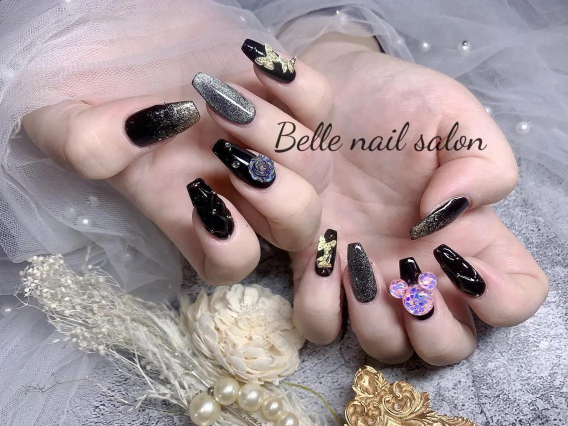 ネイル 長さ出し スカルプネイル Belle nail salon 新小岩のネイルデザイン