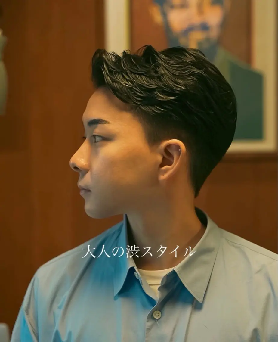パーマ メンズ メンズ似合わせ タチカワユウキのヘアスタイル