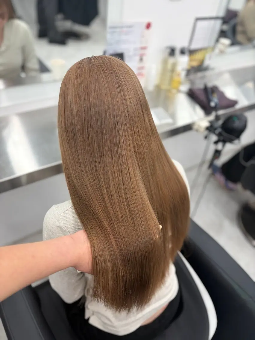 カラー ヘアカラー トリートメント ヘアセット 透明感うる艶カラー 🤍MANAMIのヘアスタイル