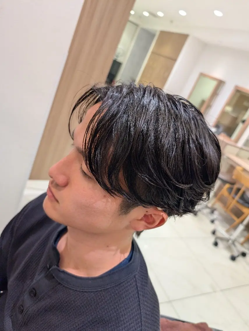 ショート 髪質改善 レイヤーカット 縮毛矯正 ツイストパーマ カット トリートメント ヘッドスパ ヘアセット メンズ特化/パーマ/ ハイライト/稲次のヘアスタイル