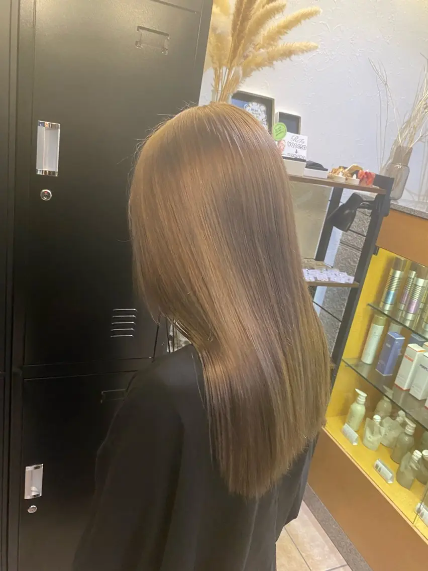 ミディアム カラー トリートメント 西田辺/ タカスナオヤのヘアスタイル