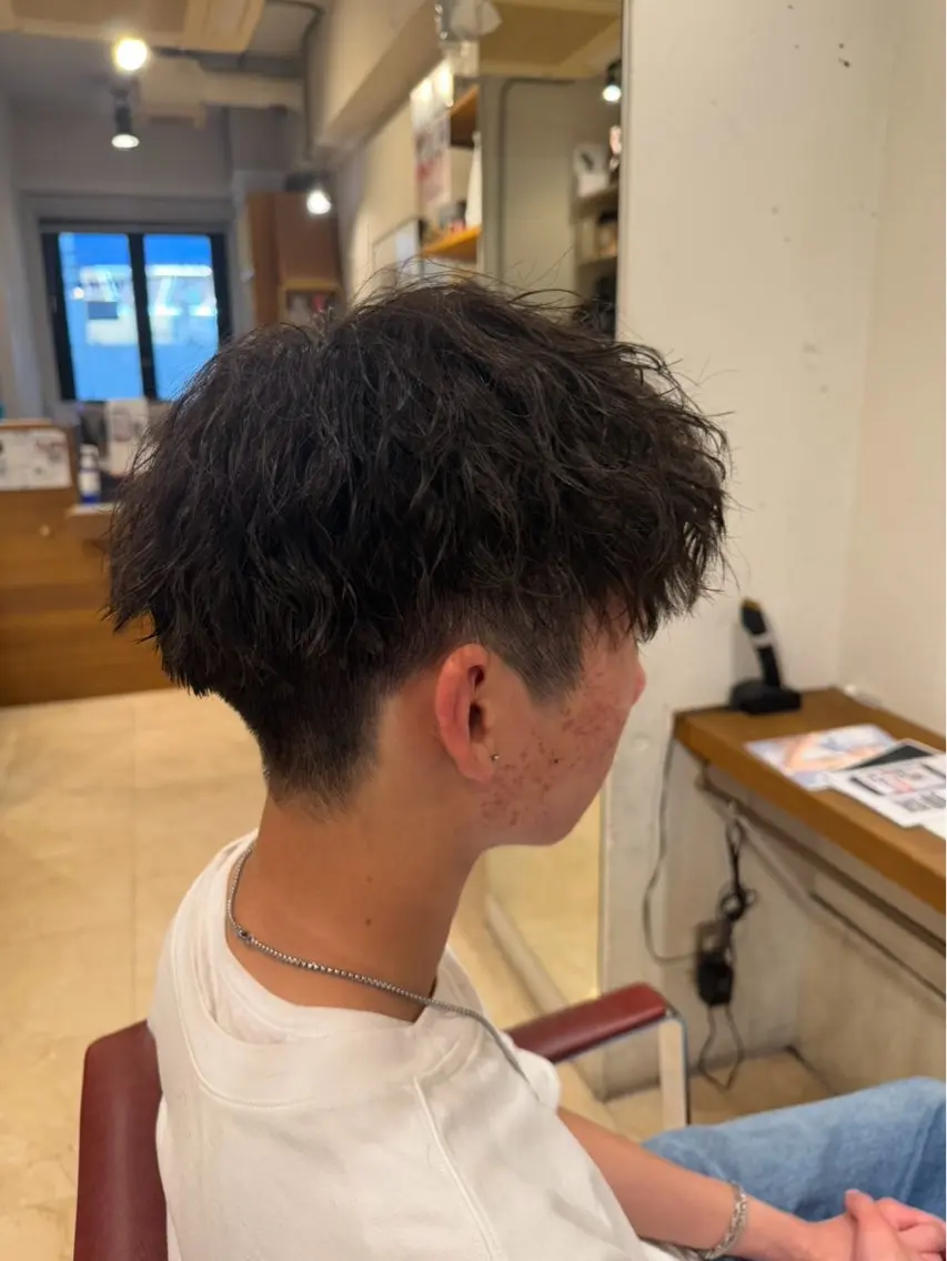 ショート カット パーマ 今村俊介 メンズカットのヘアスタイル