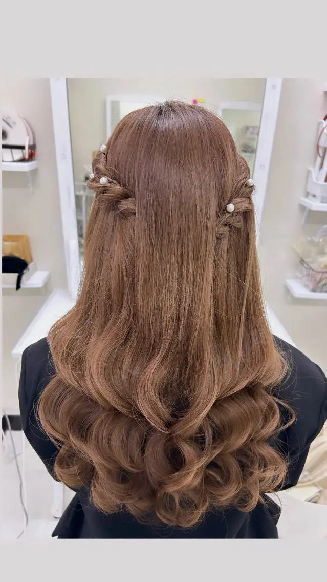 ヘアアレンジ ヘアセット ヘアセットサロン ココのヘアスタイル