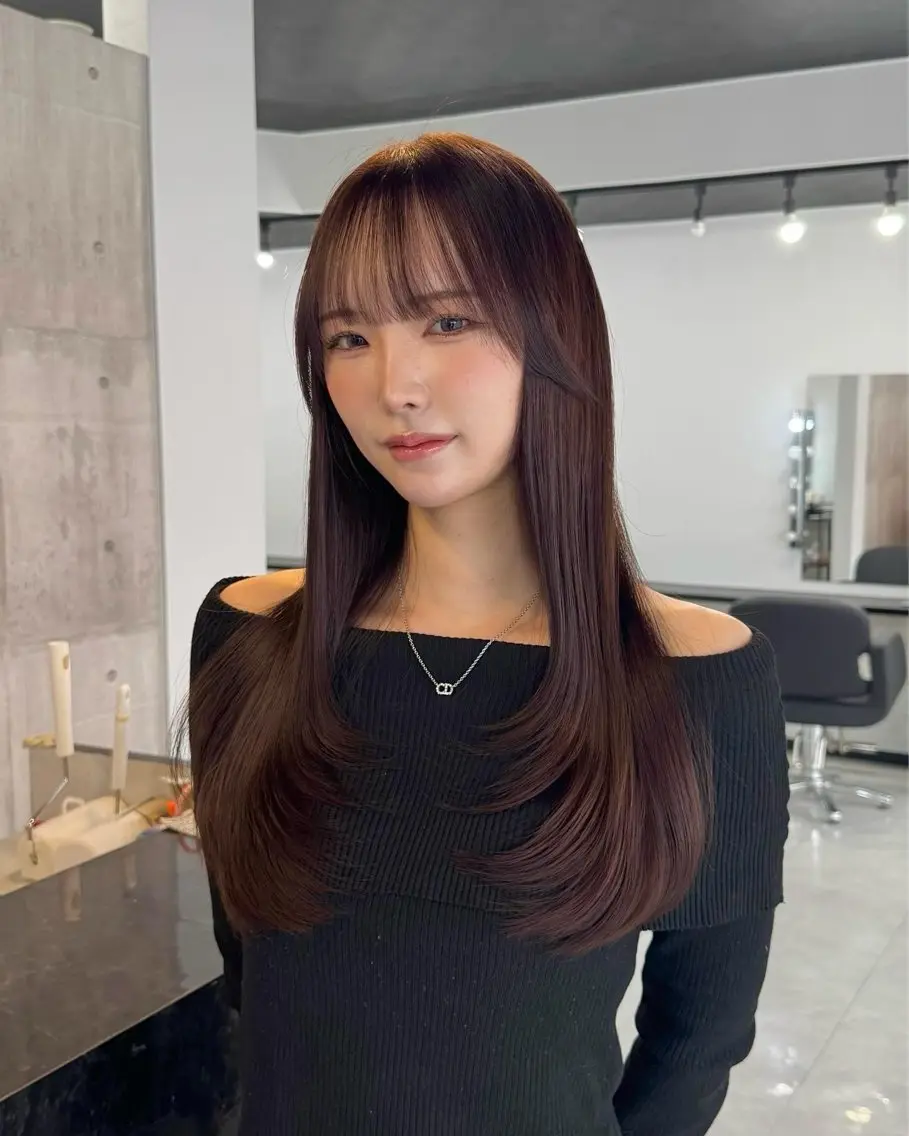 ロング カット トリートメント レイヤー・ブリーチ kiyotoshiのヘアスタイル