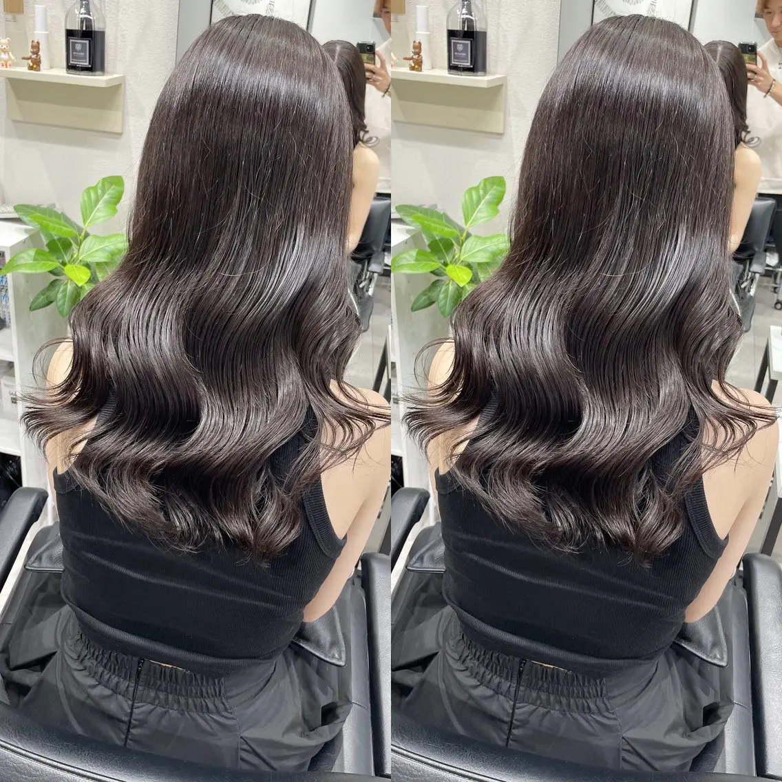 ロング カラー ヘアカラー 髪質改善will hairdesignのヘアスタイル