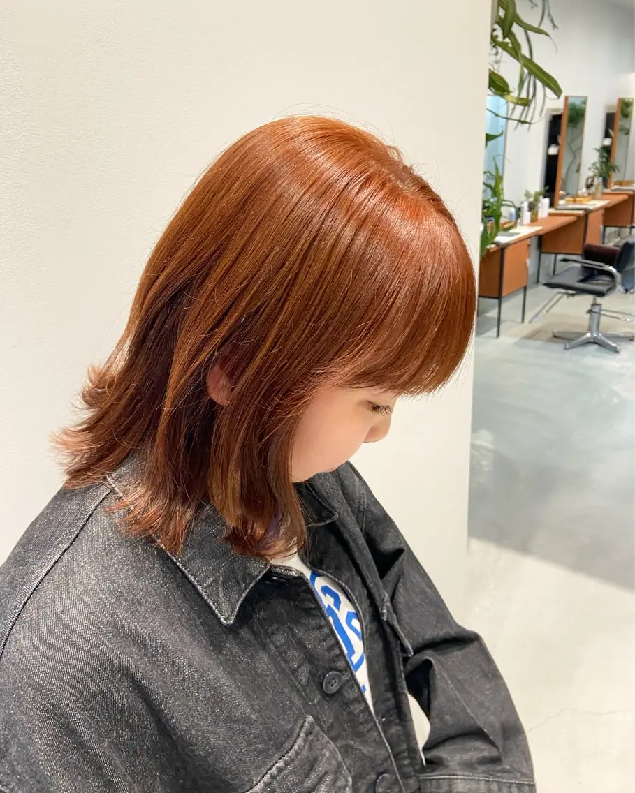 ミディアム カラー カット ヘアカラー 石田 俊介のヘアスタイル
