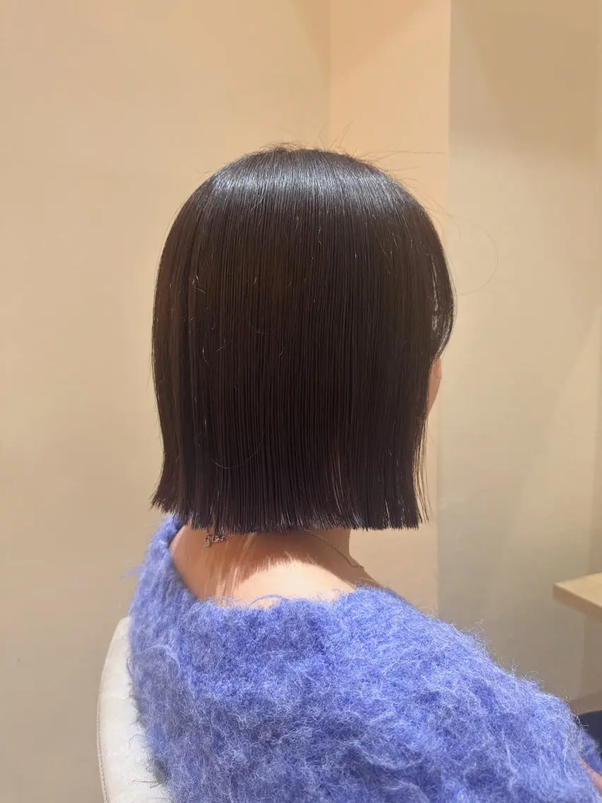 (クセが気になる方へ)Premium艶髪ストレート＋カットの写真