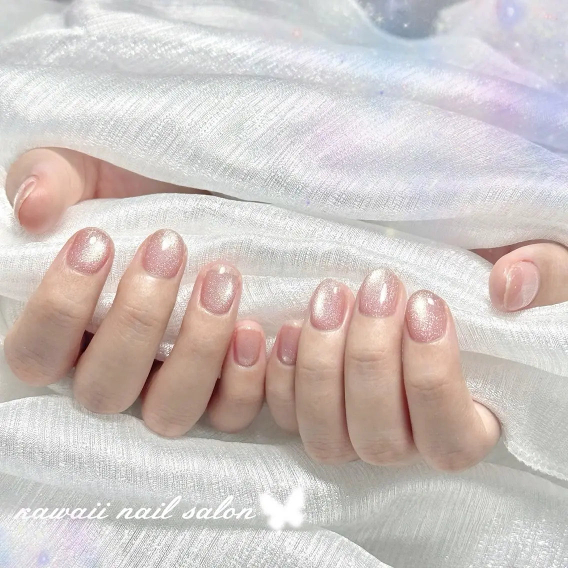 ネイル ジェルネイル 韓国ネイル マグネットネイル 持ち込み ワンカラーネイル Kawaii _Nailのネイルデザイン