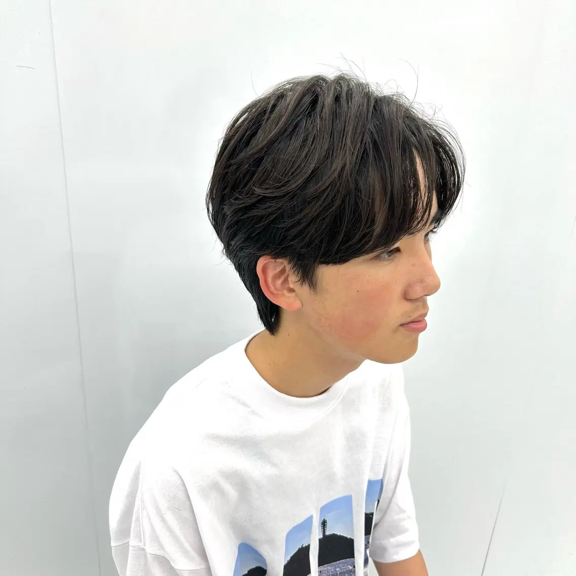 ショート メンズ センターパート カット 【メンズパーマ特化】 🍏網中勇喜のヘアスタイル
