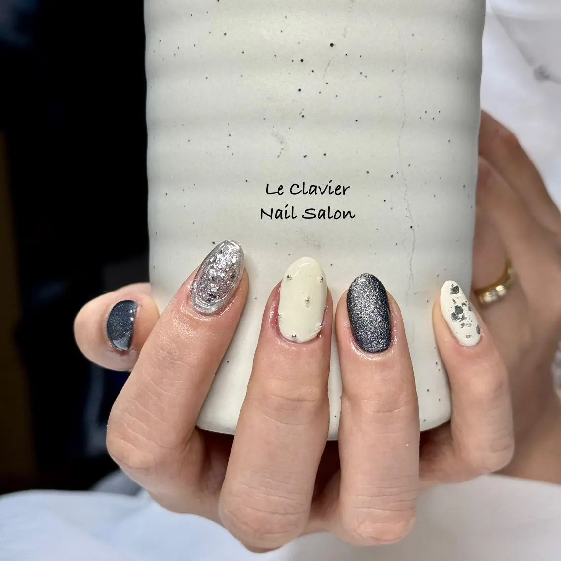 ネイル アートネイル オーロラネイル チークネイル 長さ出し フットネイル Hazuki nailのネイルデザイン