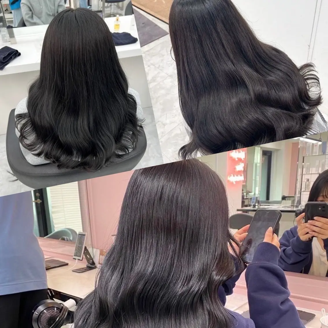 ロング カラー ヘアカラー トリートメント 🤍髪質改善/縮毛矯 正/ボブ🤍のヘアスタイル