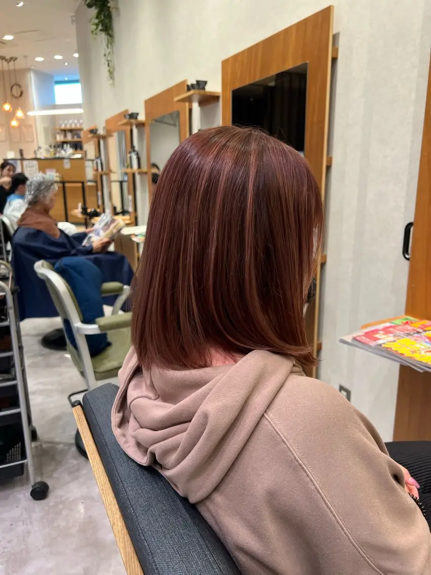 ミディアム カラー ヘアカラー モデル様募集中√ そーた√蒲生四丁目のヘアスタイル