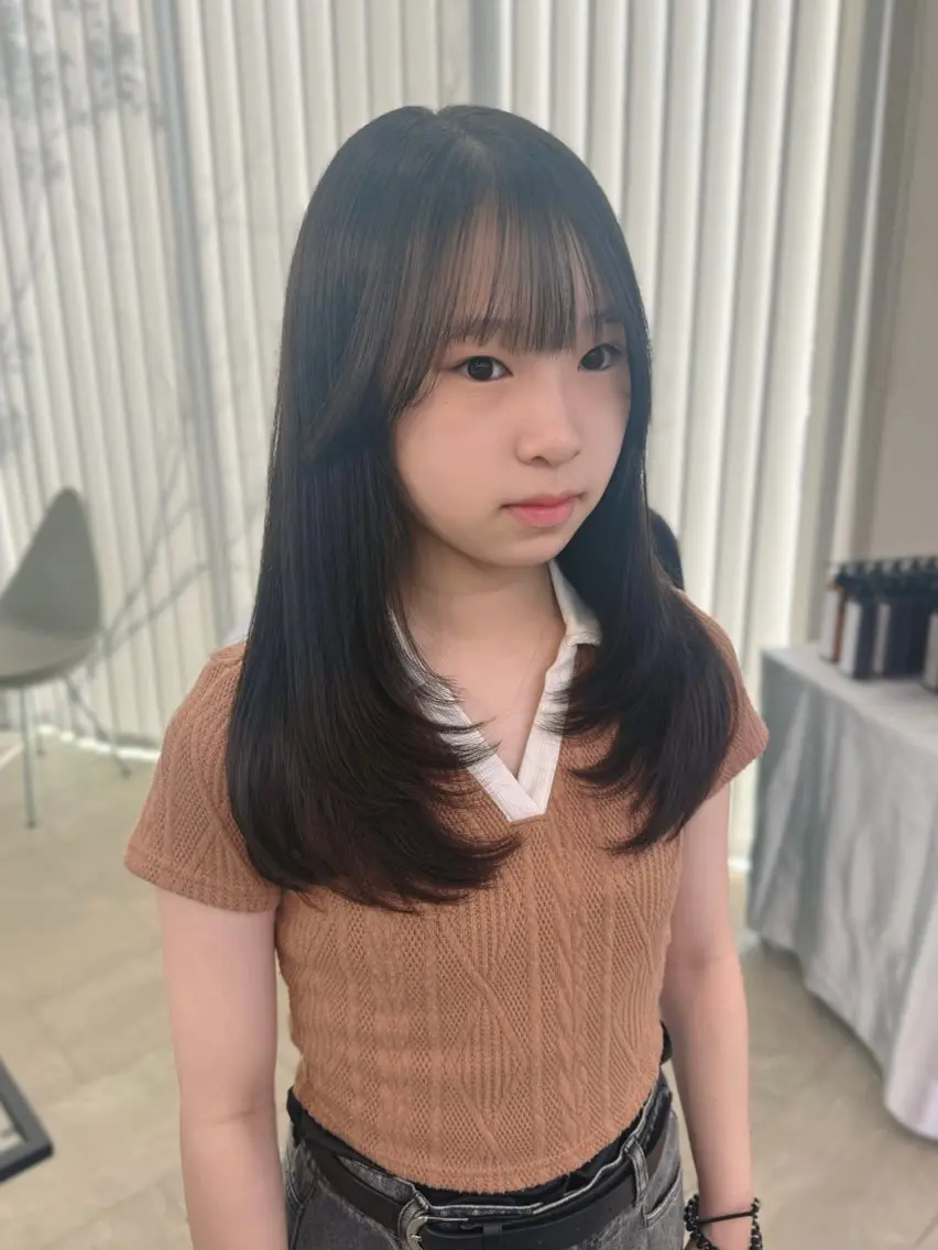 セミロング KOS pink／ 濱口 菜緒のヘアスタイル
