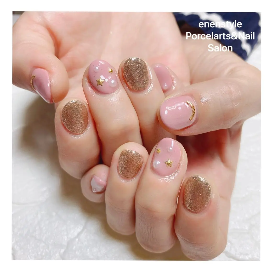 ショート ネイル ハンドネイル 🐾enen style 🐾のネイルデザイン