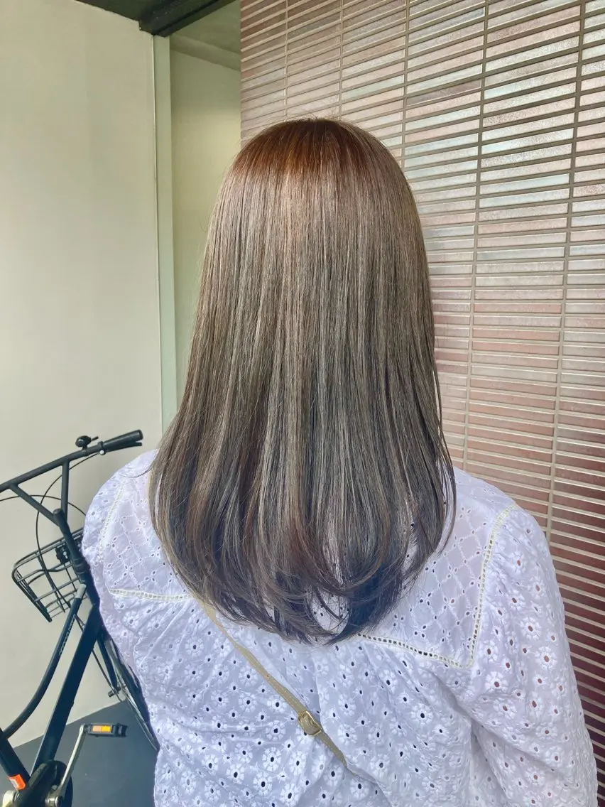 カラー ヘアカラー ぱく みやんのヘアスタイル