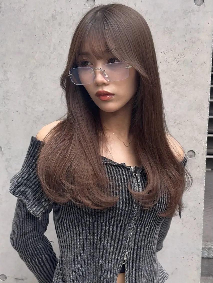 ロング カット ヘアカラー 髪質改善 似合せカットTodaのヘアスタイル