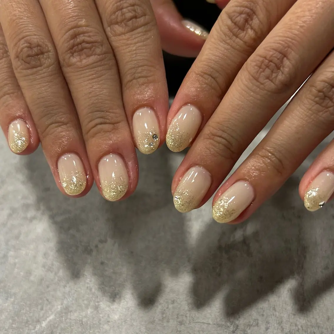 ネイル グラデーション ラメ(グリッター) Allure 小山店 結咲(ゆいさ)のネイルデザイン