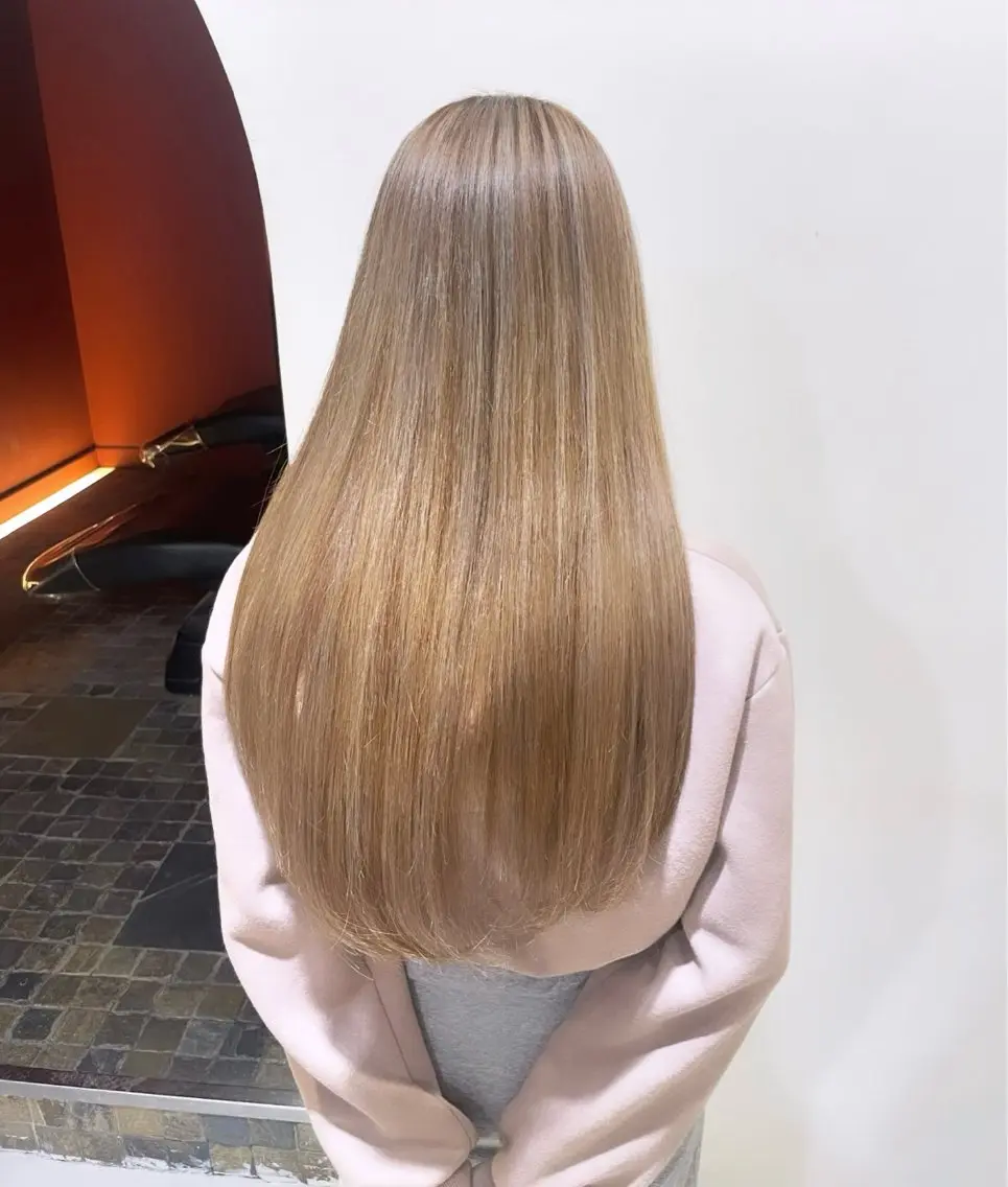 ロング カラー シールエクステ バレイヤージュ ブリーチ ケアブリーチ ダブルカラー カット ヘアカラー トリートメント 🔗透明感カラー🔗 エクステ✂️はるちかのヘアスタイル