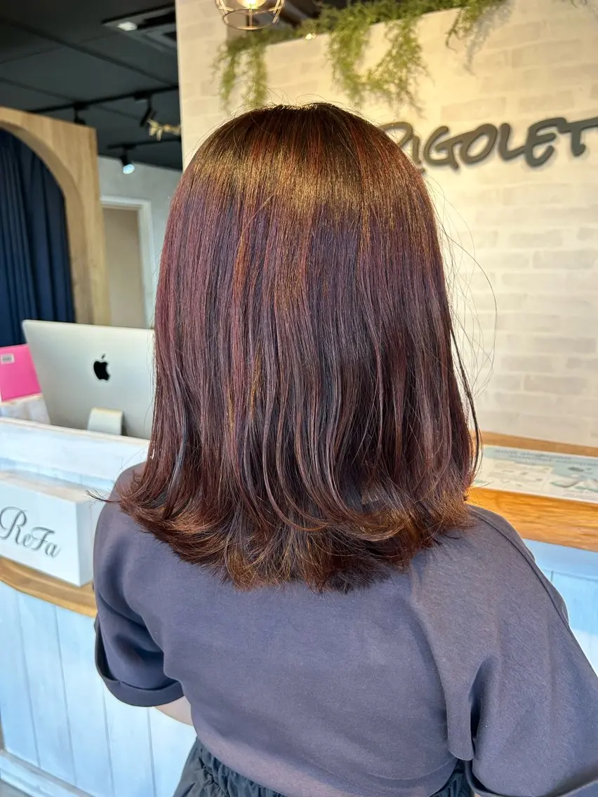 ミディアム レイヤーカット ショート/レイヤー 🎀細沼玲花のヘアスタイル