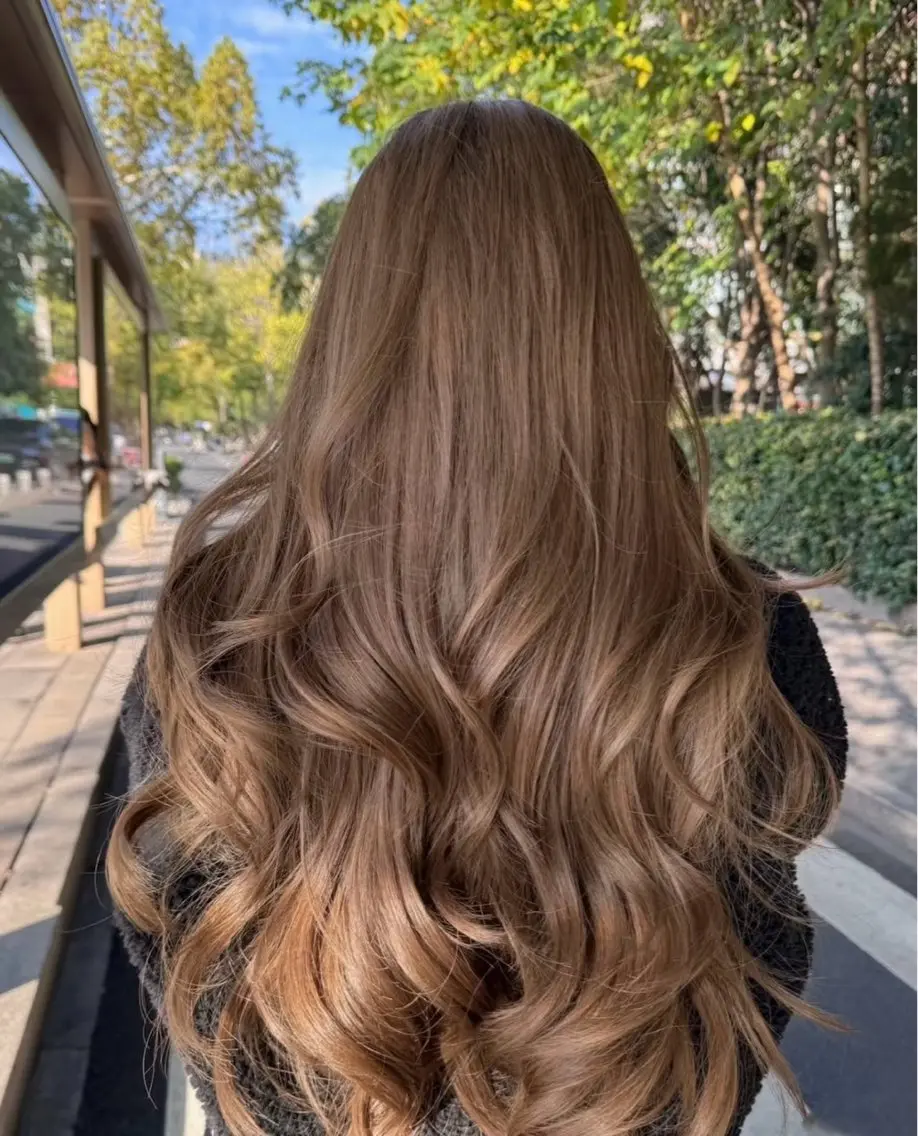 ロング カット ヘアカラー トリートメント カラー♡縮毛矯正 ♡Ash池袋のヘアスタイル