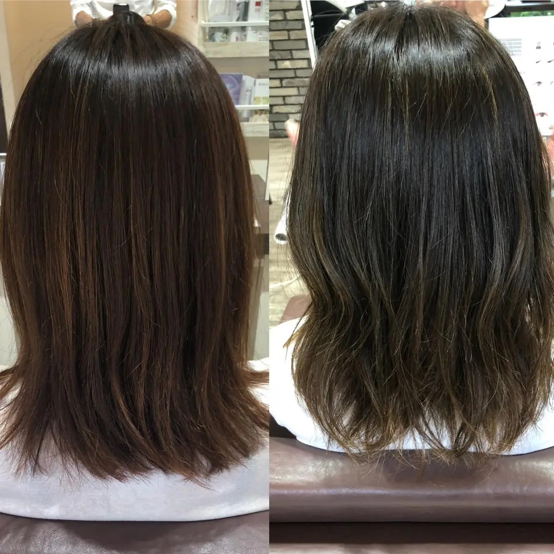 ミディアム カラー ヘアアレンジ アッシュ ブリーチ ハイライトカラー ブリーチなしカラー ハイライト ヘアカラー 上新庄NO1髪質改善 See.店長深田強のヘアスタイル
